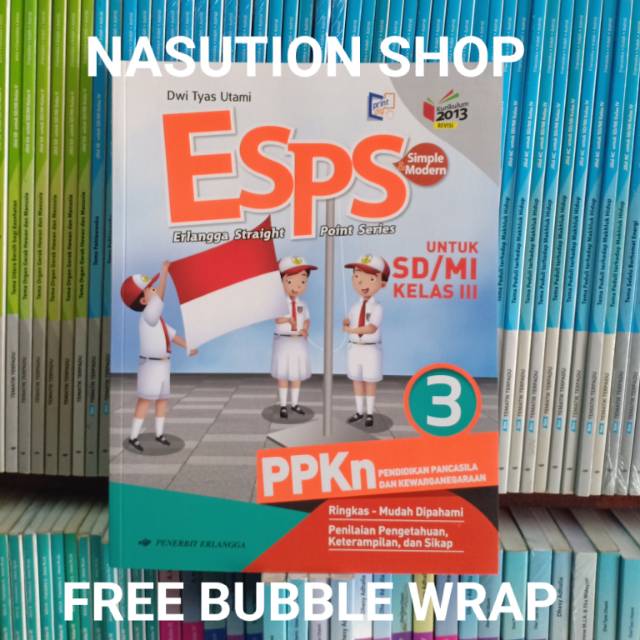 Buku Esps Ppkn Kelas 3 Sd K13 Revisi Erlangga Shopee Indonesia