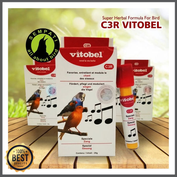 Dftoiutamtam C3R Vitobel Vitamin Burung Meningkatkan Kegacoran Rajin Bunyi Stamina