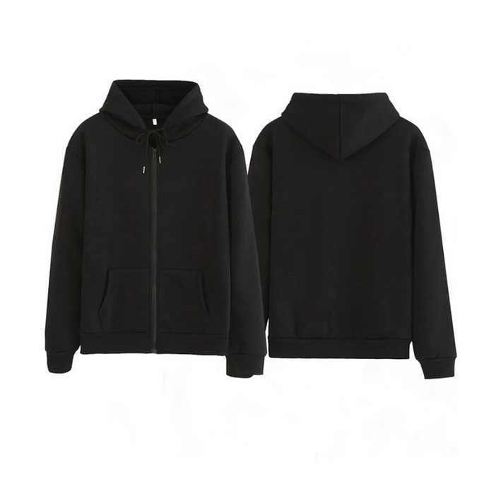 ASY PLAIN ZIPPER HOODIE II SWEATER POLOS