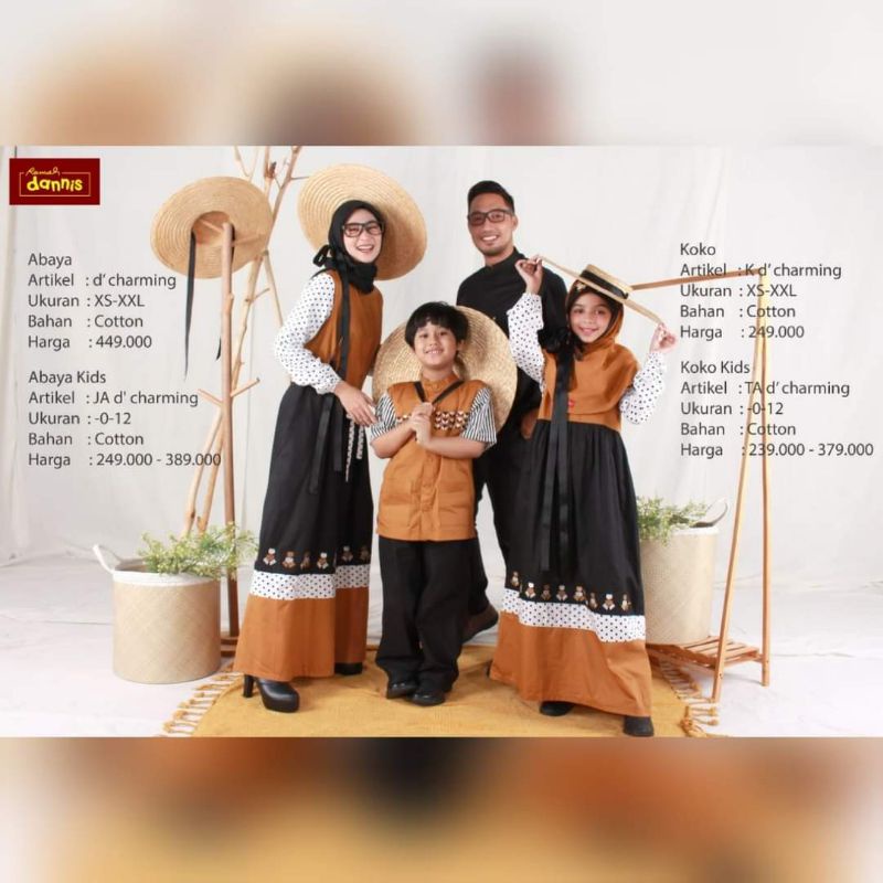 DANNIS SARIMBIT 2022 D CHARMING FAMILY ( JUBAH ANAK & KOKO ANAK)