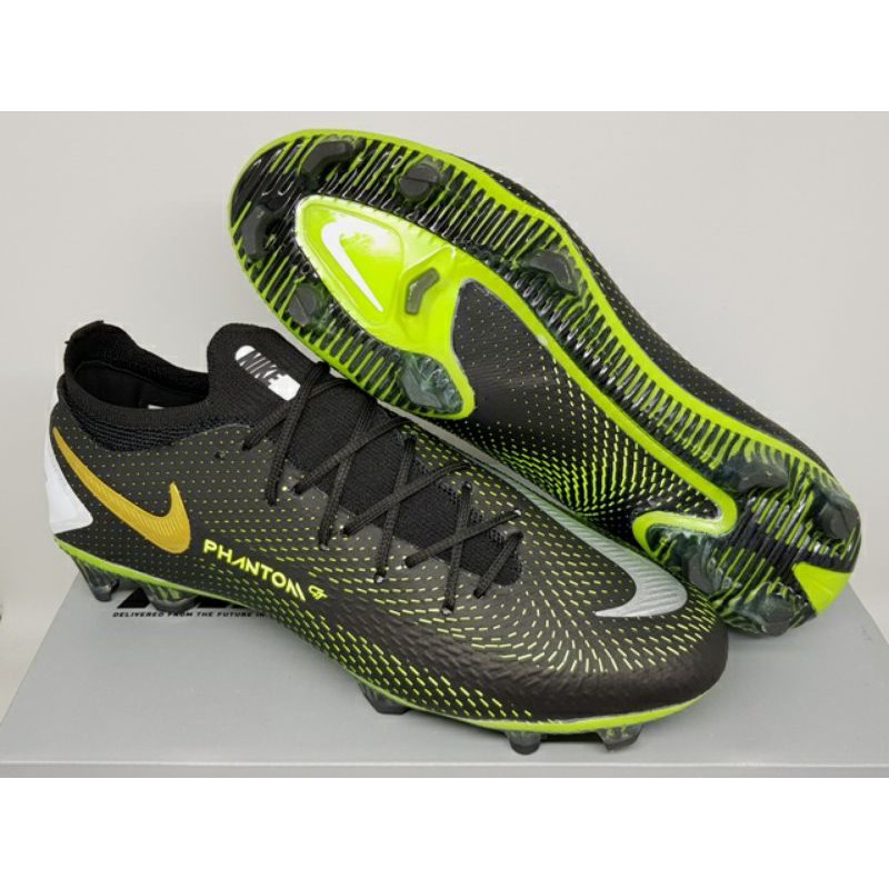 Sepatu Bola Nike Phantom GT Elute Black Green