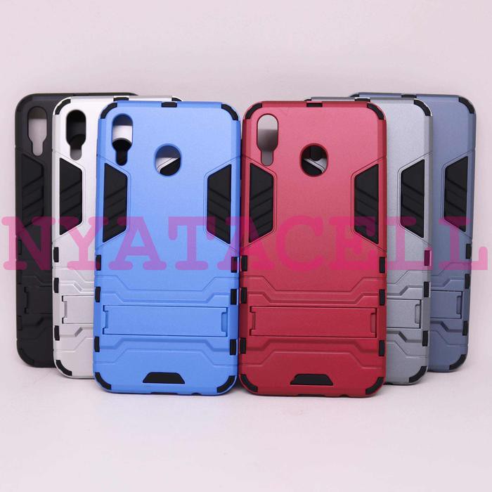 SUPER PROMO CASE SAMSUNG M20 ROBOT RUGGED ARMOR /HARD RUBBER CASING - BIRU