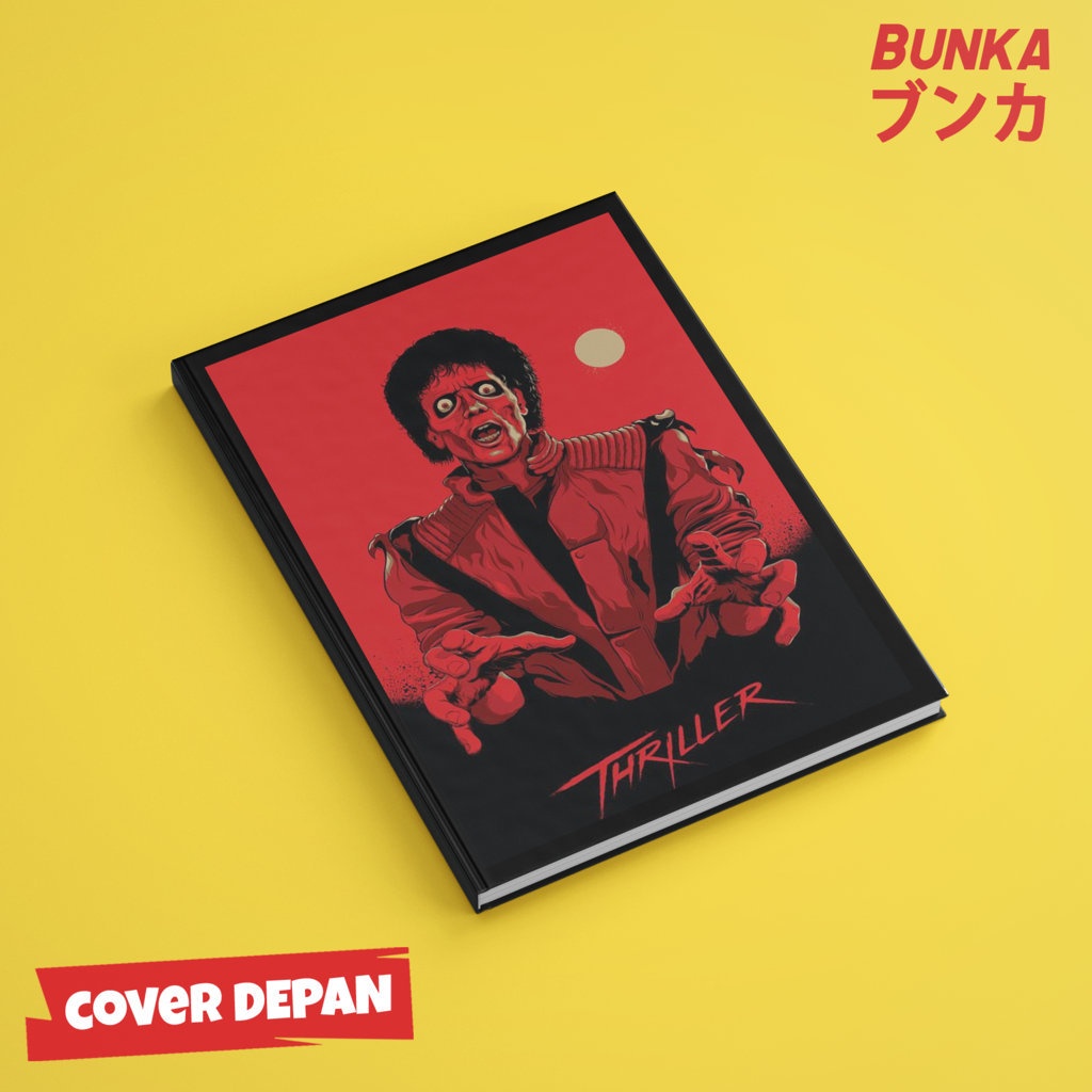 

Notebook 80's Michael Jackson Thriller Hardcover A5 Buku Tulis Catatan Notes Agenda Planner Jurnal