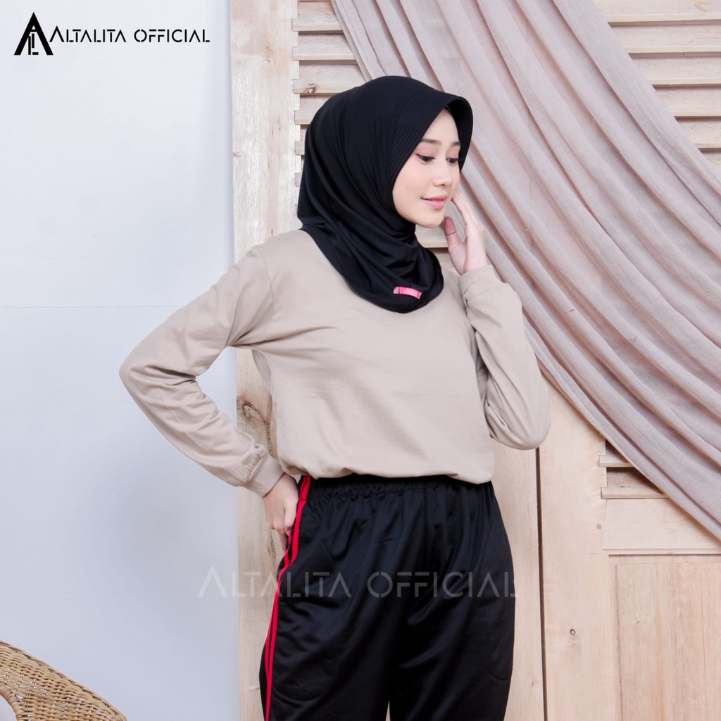 Altalita - Hijab Sporty Nadira Bergo Sport Instan Jersey Spandek Premium pet Antem Olahraga Volly Senam High Quality