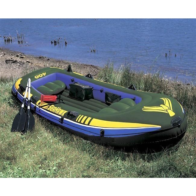 Loka | Perahu Karet Seahawk Intex Muat 4-5 Orang Sama Dayung 2 Batang,Pompa