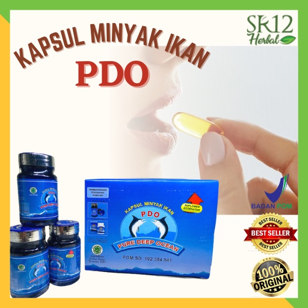 PDO Minyak Ikan Jokam 354 Pure Deep Ocean Asli BPOM isi per botol isi 30 kapsul lunak @500 mg Untuk 