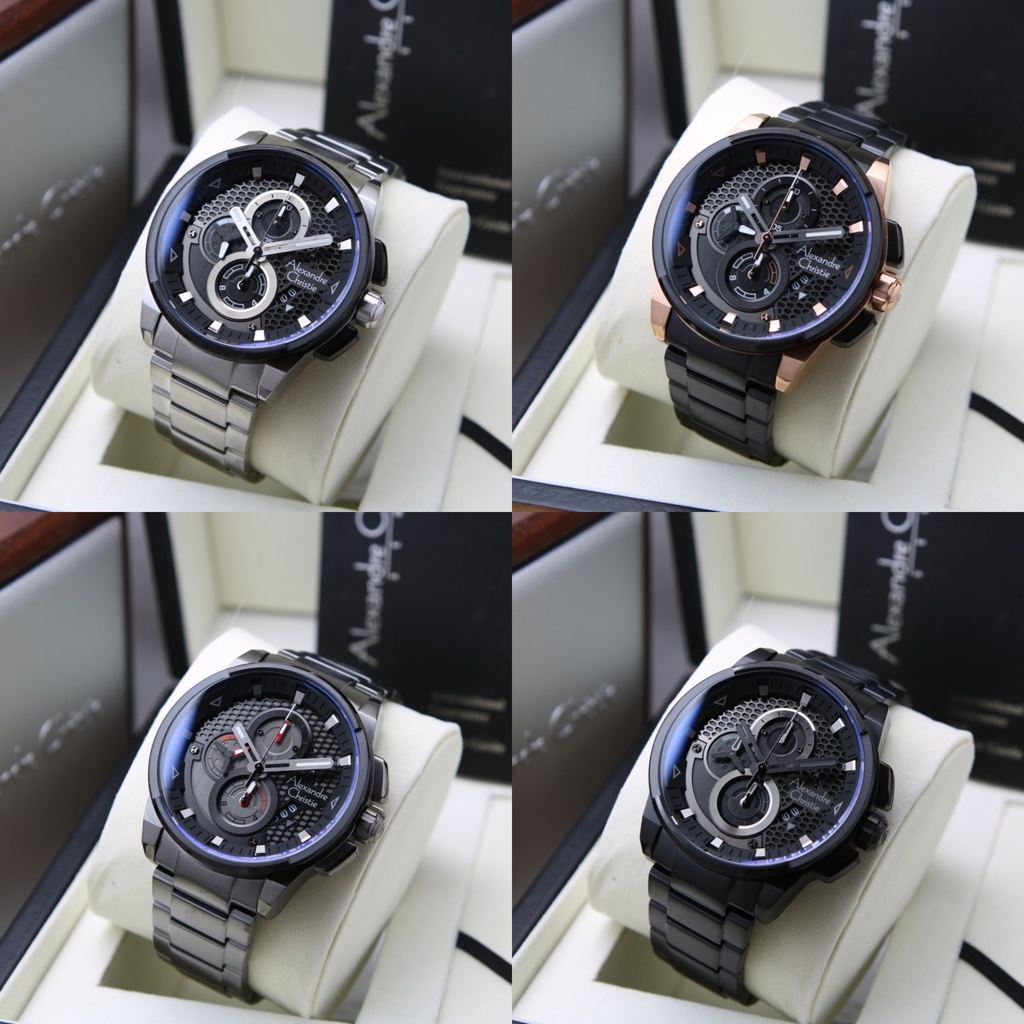 JAM TANGAN PRIA ALEXANDRE CHRISTIE AC 6618 RANTAI ORIGINAL GARANSI RESMI 1 TAHUN