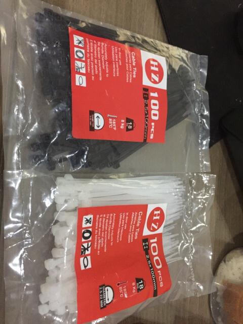 Tali Pengikat 10 Cm / Kabel Tis 100 Mm Putih ( Isi 100 Pcs )