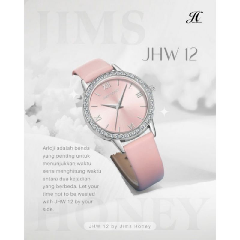 JHW 12 Jims Honey Jam tangan Wanita Murah Lucu 100% Original Free Box