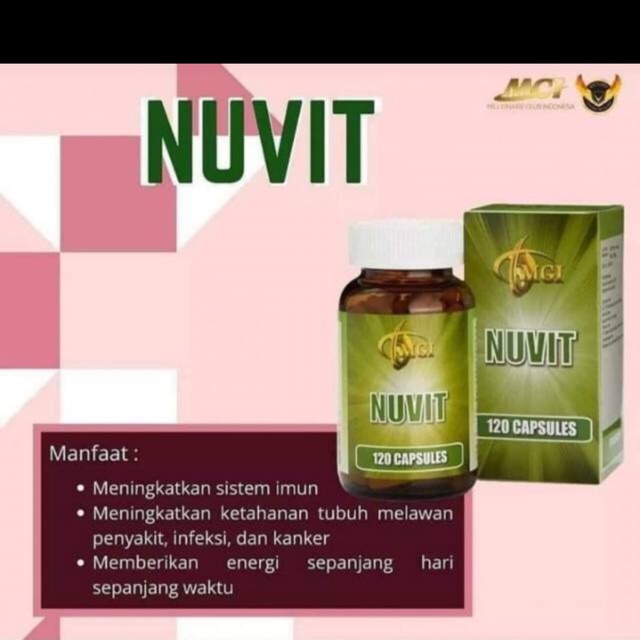 NUVIT VITAMIN MCI MGI IMMUNE BOOSTER VIT C B12 B6 ANTI VIRUS CORONA SISTEM IMUN TUBUH KUAT SEHAT