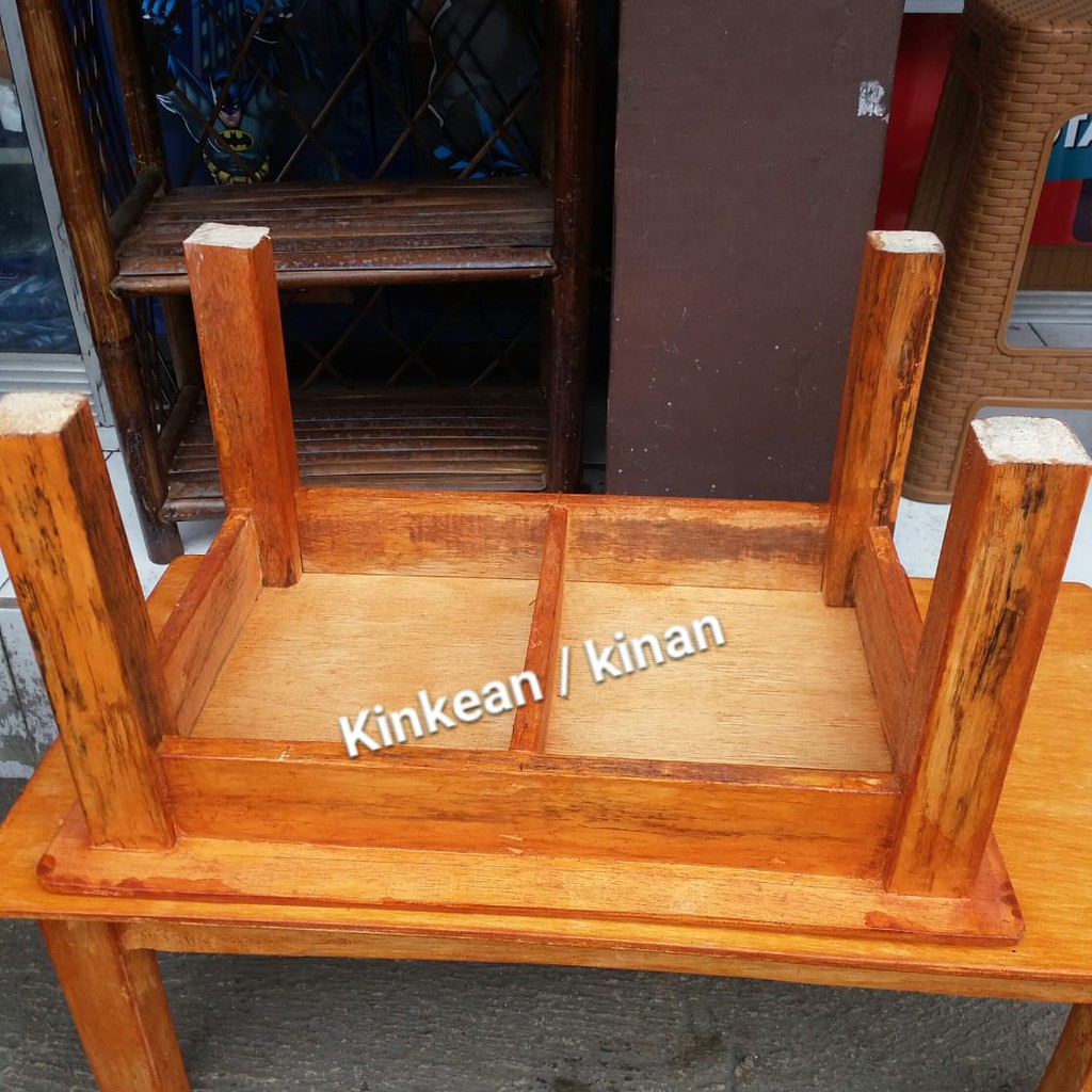 Meja Lesehan Kayu panjang 80cm