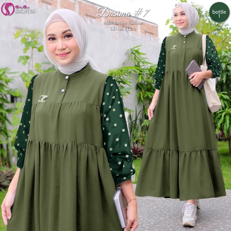 [VICAN] DASIMA #2 AGATA #11 #12 SERIES MIDI HOMEY DRESS GAMIS PAKAIAN WANITA FASHION BUSANA MUSLIM MODERN TERBARU SUPER BEST SELLER ORIGINAL GGS BY SHOFIYA-Vol 7 - Bottle #1