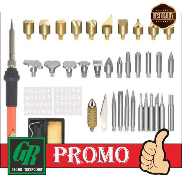 

Art / Dgks Solder Alat Lukis Wood Burning Pen Pyrography 37 Set - A59276