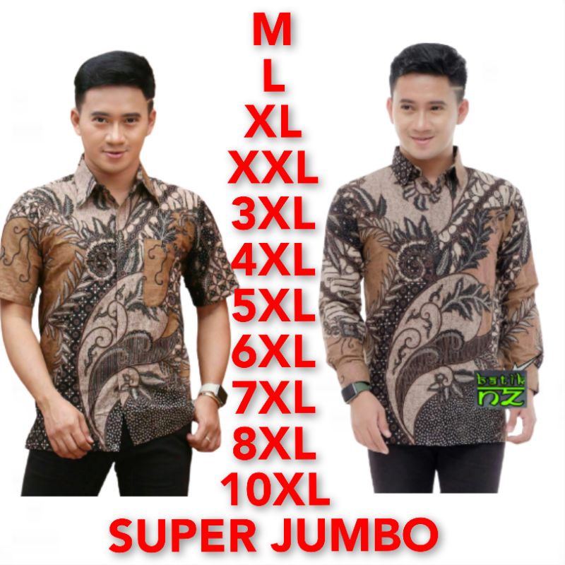 baju over size kemeja batik jumbo batik pria