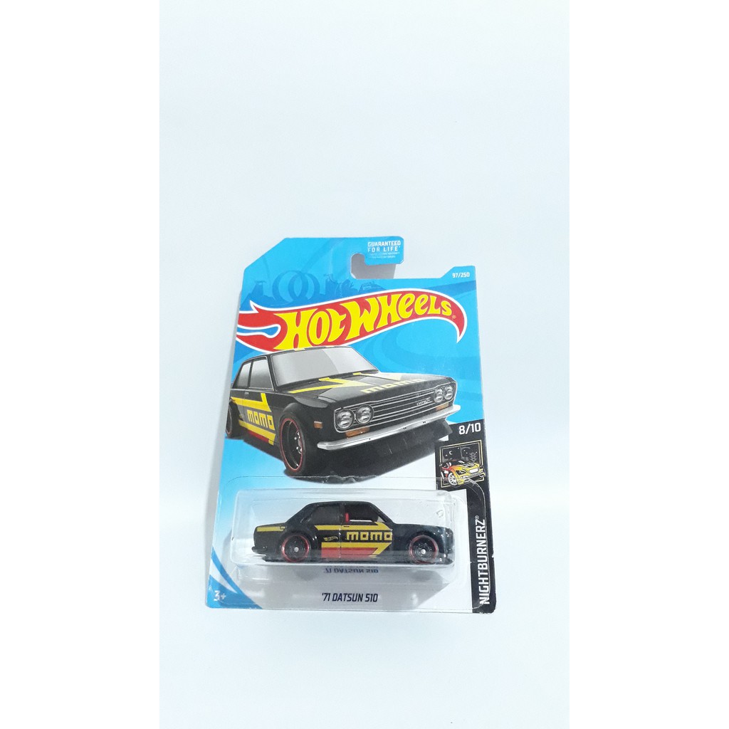 Hotwheels 71 datsun 510 sedan kmart momo hitam