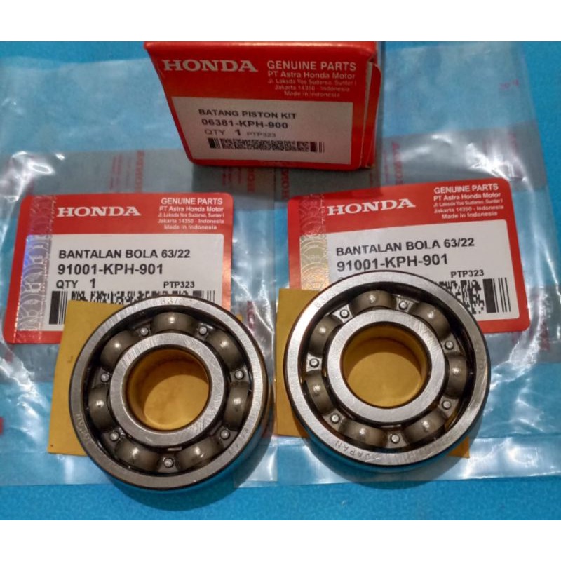 paket Stang seher plus bearing kruk as motor kharisma Supra x 125