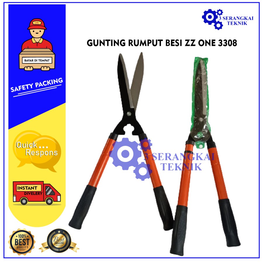 GUNTING RUMPUT BESI ZZ ONE 3308