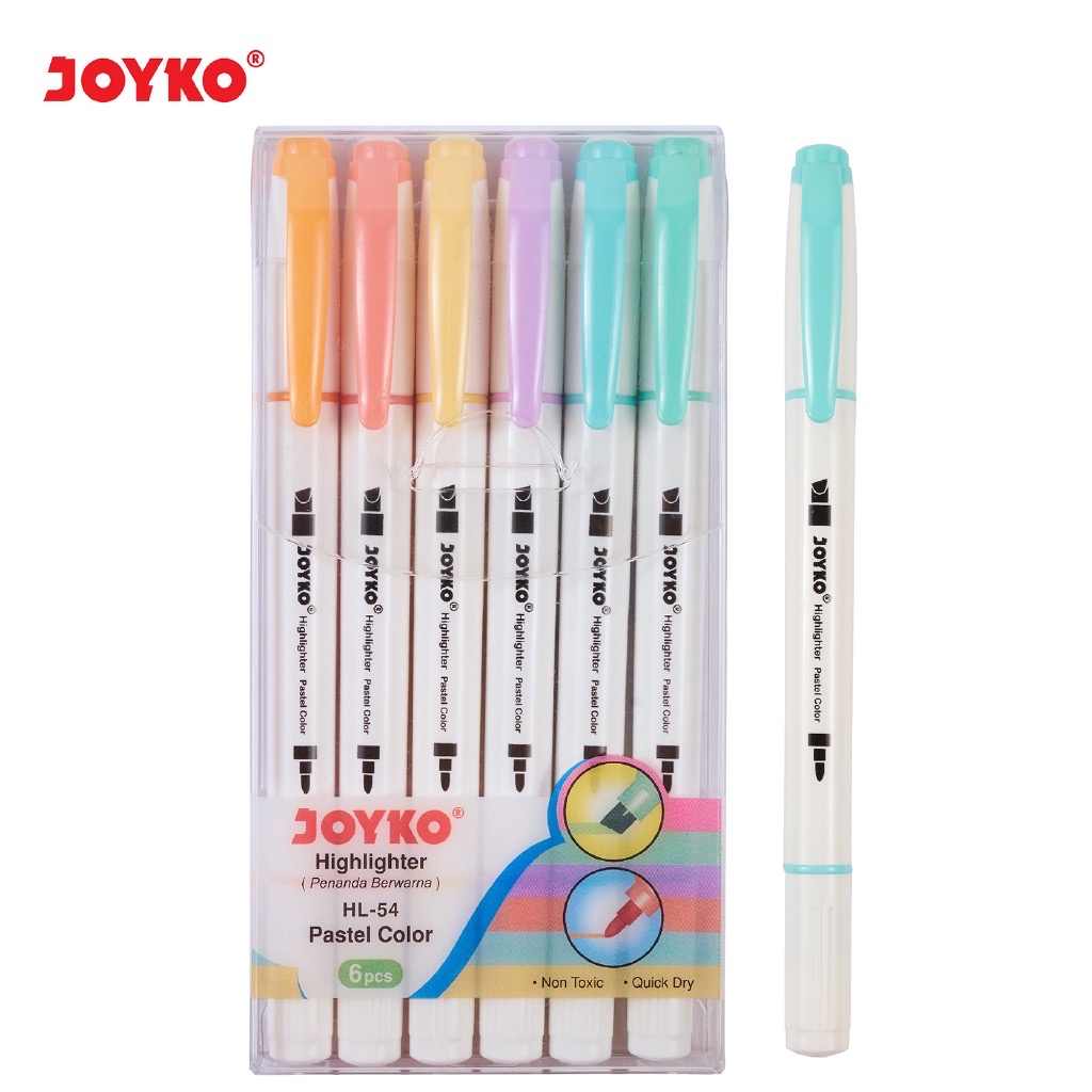 

JOYKO HL-54 - PASTEL COLOR TWIN TIP HIGHLIGHTER