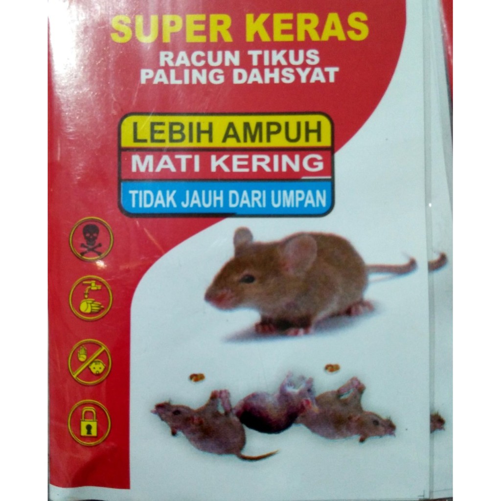 Racun Tikus SUPER KERAS MATI KERING 100% Basmi Lebih Ampuh Tidak Baru