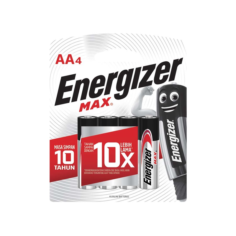 ENERGIZER BATTERIES E91 AA BP4 MAX 4S