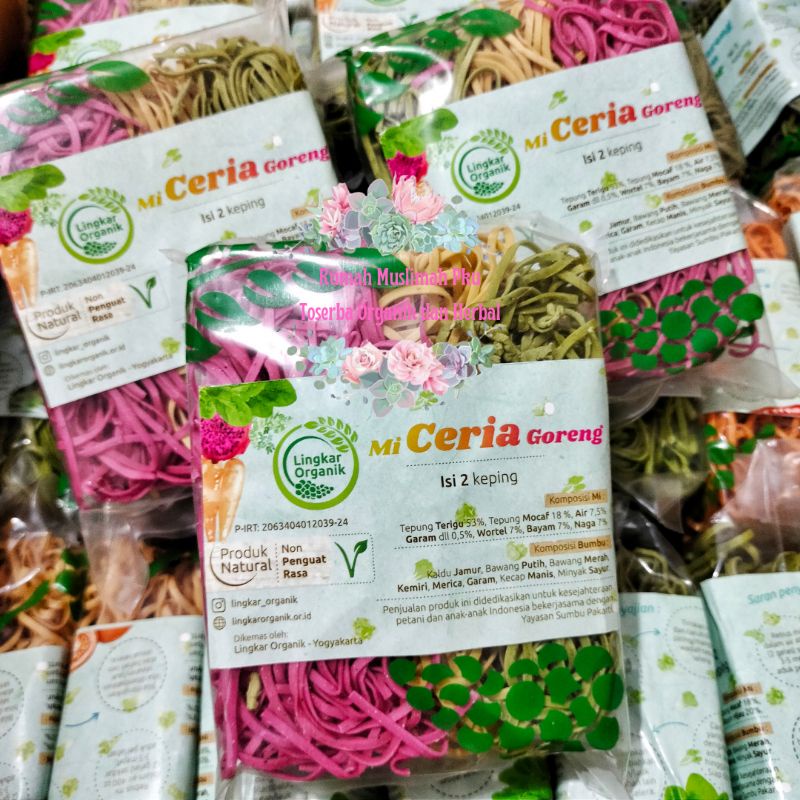 

MIE CERIA BOEMBOE GORENG LINGKAR ORGANIK (MIE SEHAT MIX 3 VARIAN ISI 2 KEPING)