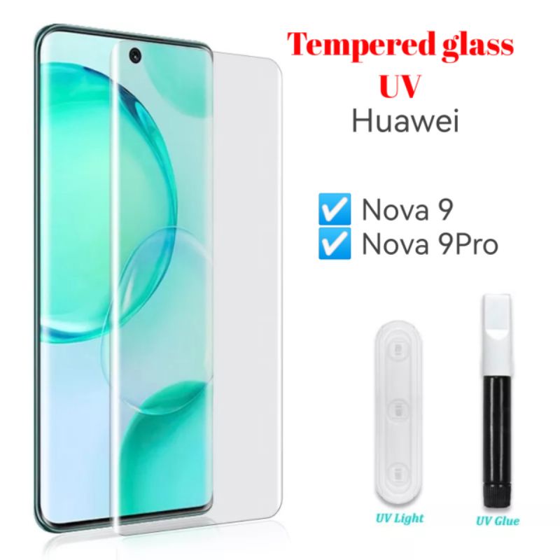 Antigores UV Huawei Nova 9 9Pro Pro Tempered Glass Bening Screen Guard protector TG Kaca Transparan