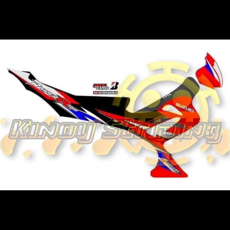 STICKER STRIPING SATRIA FU 2005 CBU CUSTOM DESAIN SUKA SUKA