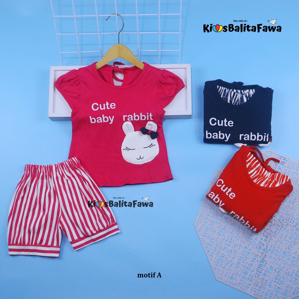 Setelan Starla uk 3-18 Bulan / EXPORT Quality Baju Bayi Anak Perempuan Kaos Lengan Celana Panjang