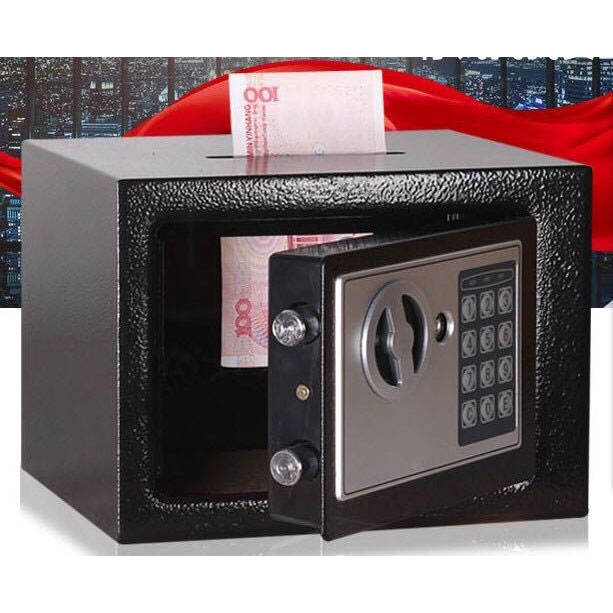 TaffGUARD Brankas Mini Electric Password Deposit Box CELENGAN 4,6L