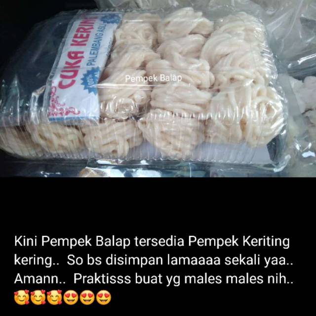 Pempek Keriting Kering Khas Palembang Asli Iwak Plus Cuko Shopee Indonesia