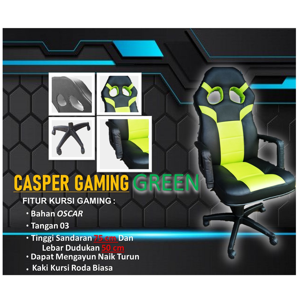  Produsen  Kursi  Gaming Casper 03 Warnet Gamer Streaming 