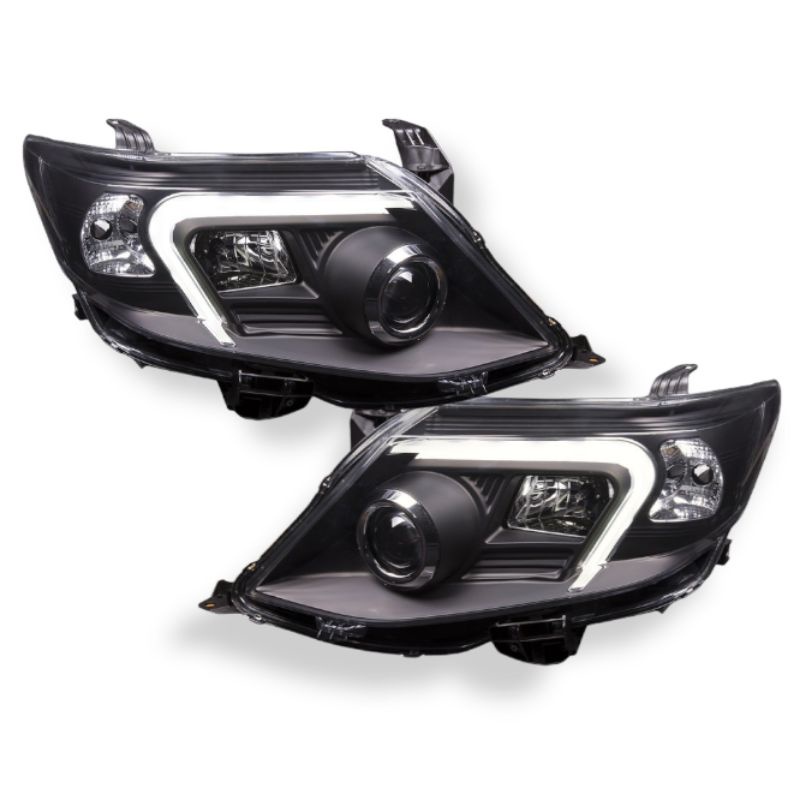 Sonar Head Lamp Toyota Fortuner 2011-2015 Led Projector - Black Housing