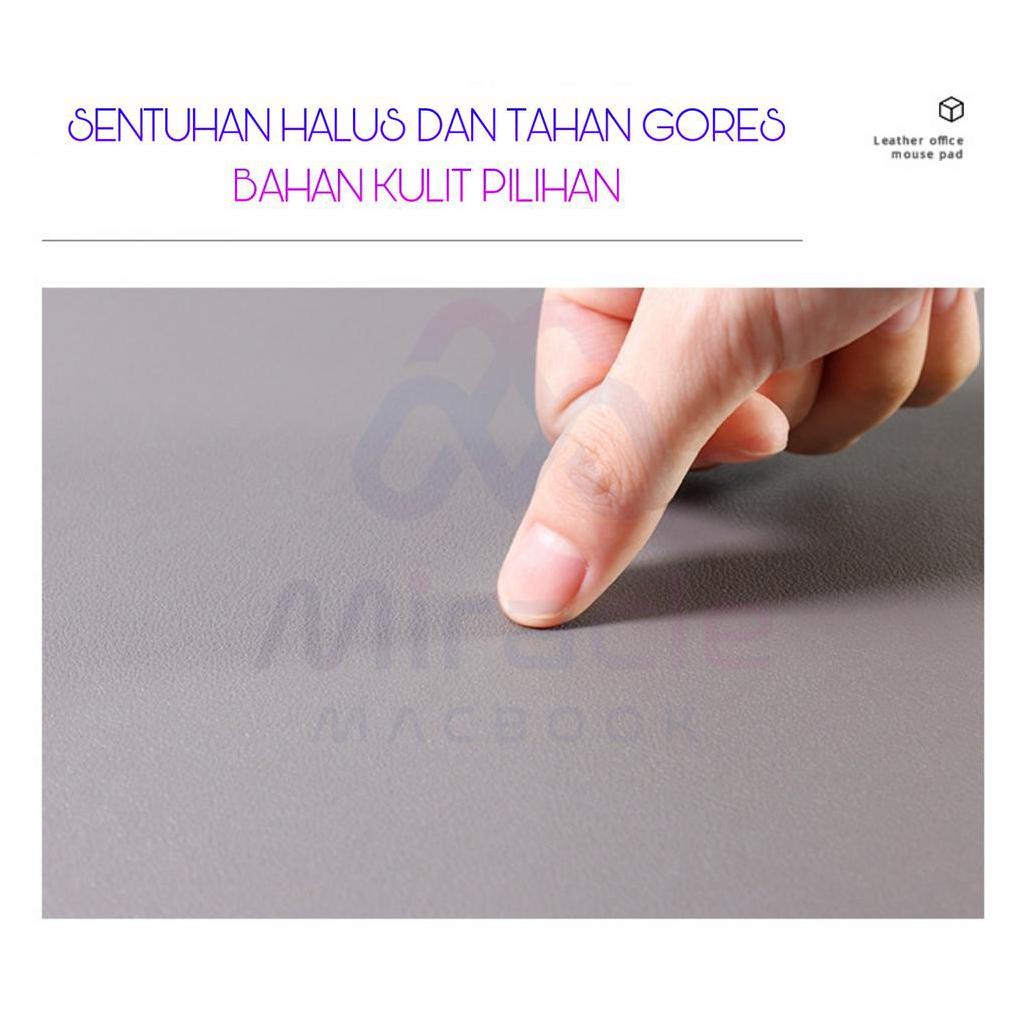 Mouse Pad Alas Komputer Waterproof Leather alas mouse alas meja besar alas menulis alas meja komputer tahan air bahan kulit