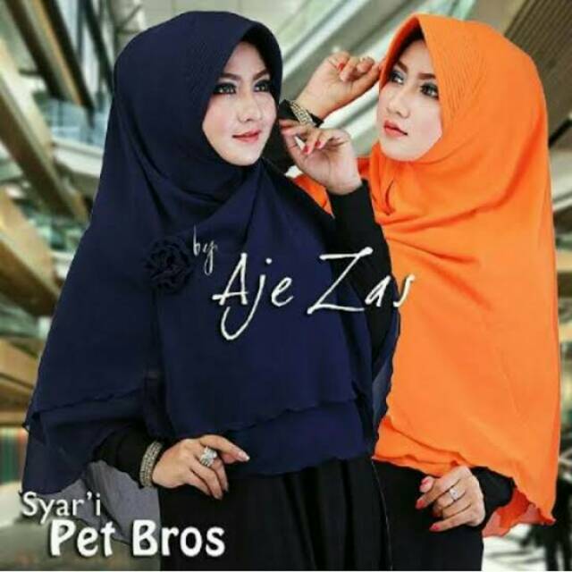 Jilbab syar'ie Aje zas (zaenab)/ Khimar pet Aje zas