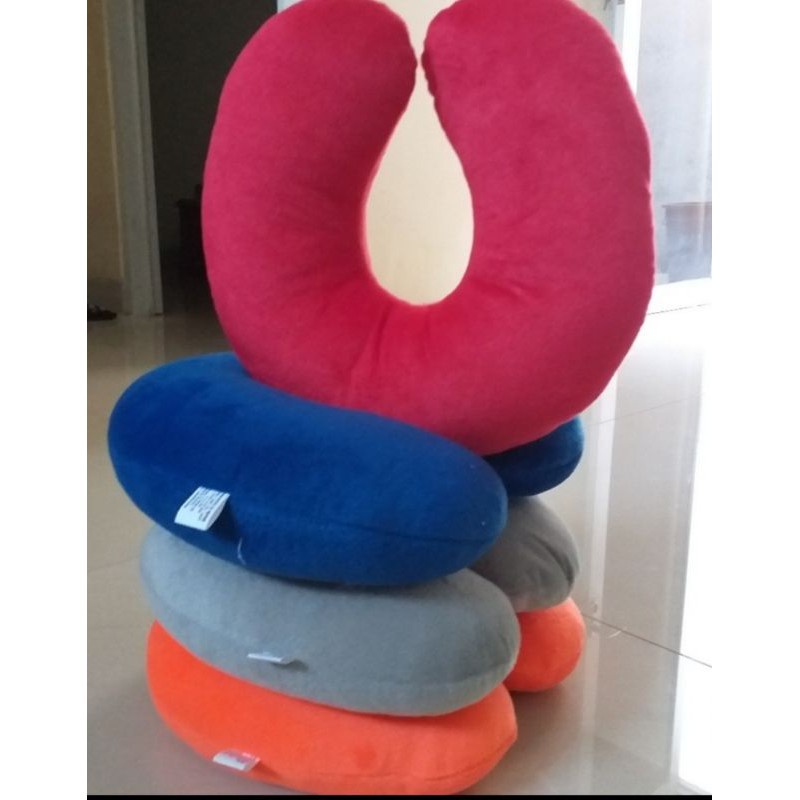 Bantal Leher Polos, Headrest U Polos bahn lembut/halus MURAH