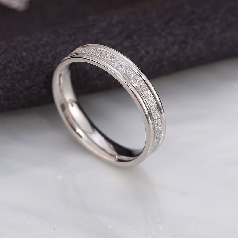 Cincin Jari Bahan Stainless Steel Untuk Pria Dan Wanita