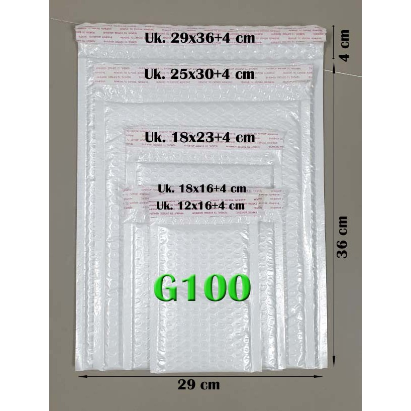 

Polymailer Bubble Wrap warna Putih
