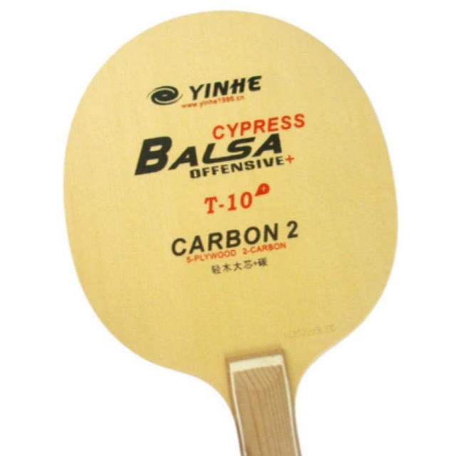 Kayu Bat tenis meja Yinhe Balsa Cypress Offensive plus T10 plus
