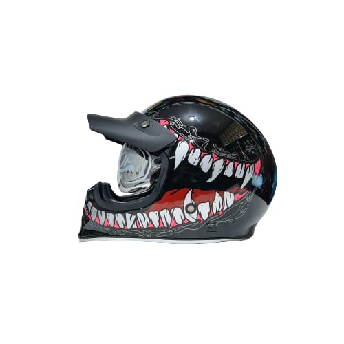 Helm Cakil JPX JP Signature SG 06 Venom Hitam Glossy ORIGINAL