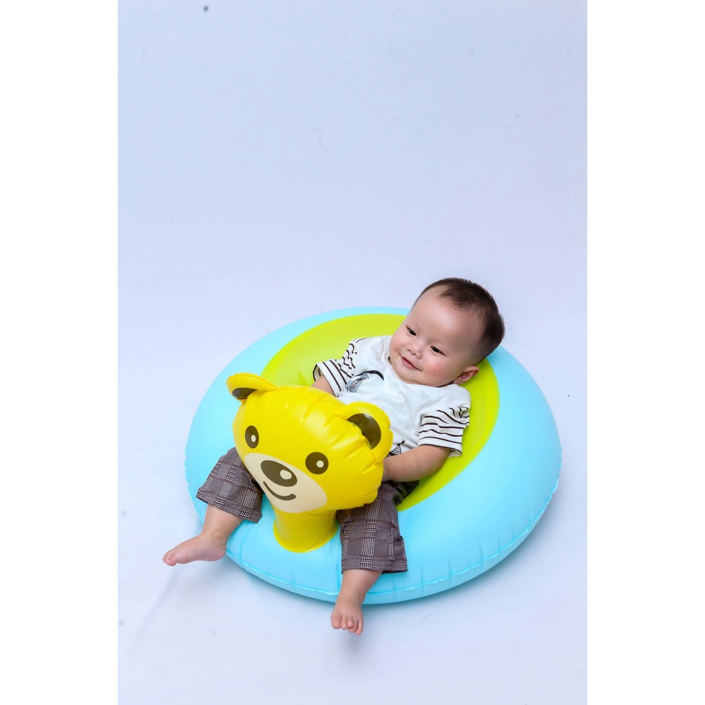 HUAYI MALL 100% jkt ready sofa bayi / kursi bayi pompa untuk belajar duduk, makan, main dan mandi cocok untuk bayi 4 bulan - 3 tahun model Beruang kecil