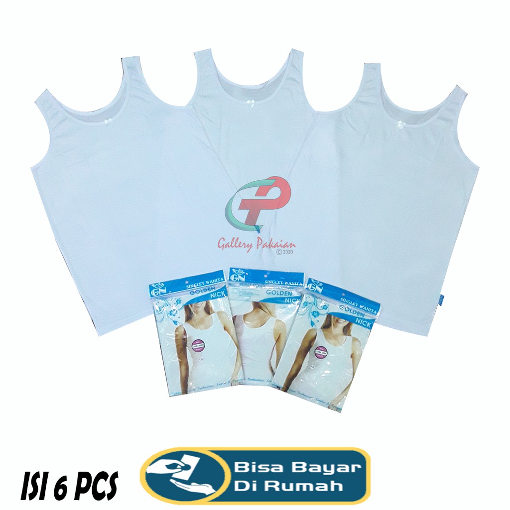 GOLDEN NICK Kaos Dalam Singlet/Tangtop Wanita lembut termurah