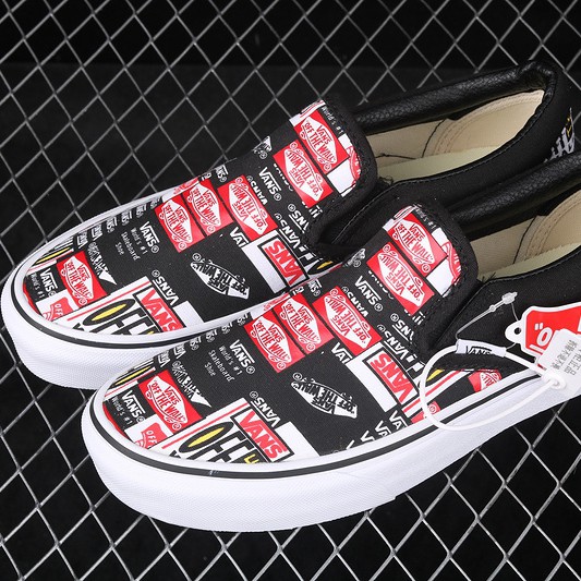 vans label mix slip on