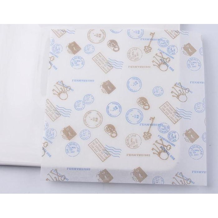 

Baking / Wax Paper / Baking Paper Motif 18X18Cm 50Lembar - Pos