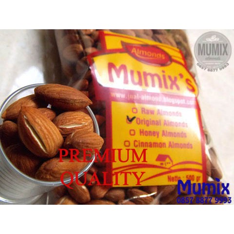 

Produk Eksklusif Original roasted almond / Kacang almond panggang (Matang) 500gr Limited