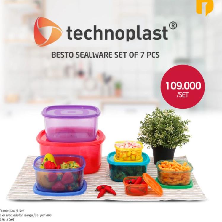 EF7 DUSDUSAN bambang set tempat penyimpan makanan aman anti tumpah anti pecah 0Pyk yk||