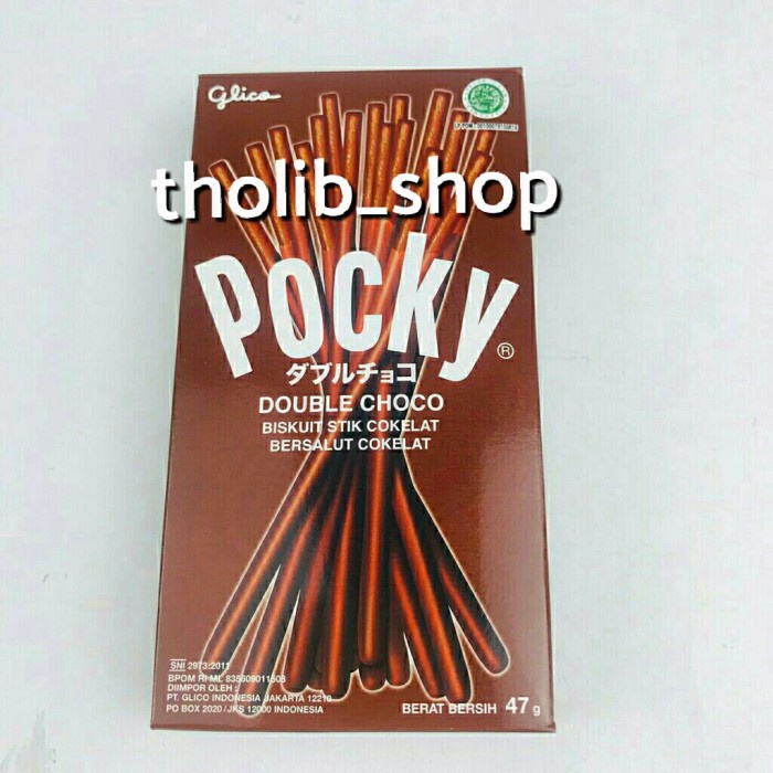 

glico pocky biskuit stik double choco 47gr