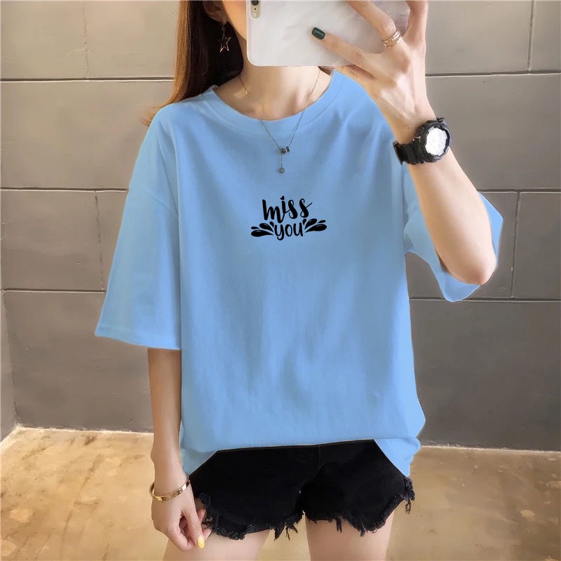 YOURSTYLE1119 - KAOS MISS YOU LEBARAN KEKINIAN TERLARIS KEREN UNISEX OVERSIZE