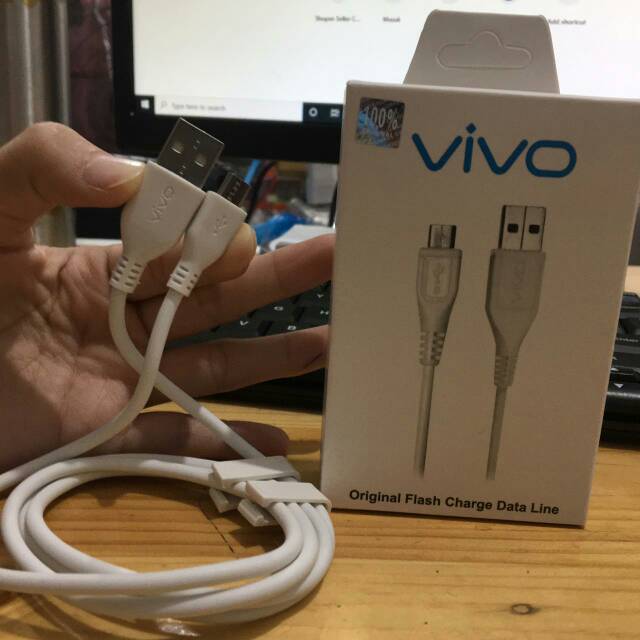 kabel data vivo 2A fast charging mirco usb original x60 / v5 / v9 / v17 / y71 / y81 / y91 / z1 pro / s1 y93 /y53 / v11 / v7 / v20 / y1s / y51