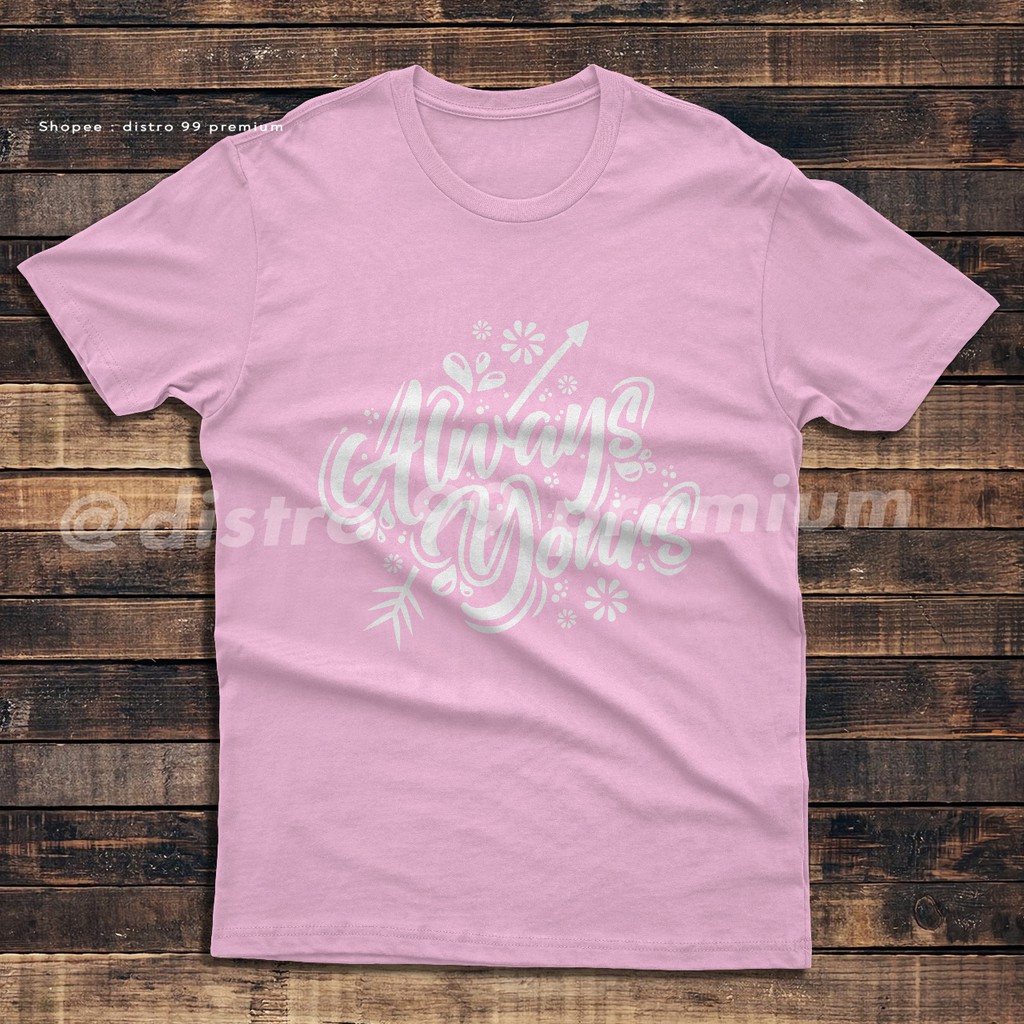 Kaos couple Always Yours quotes
