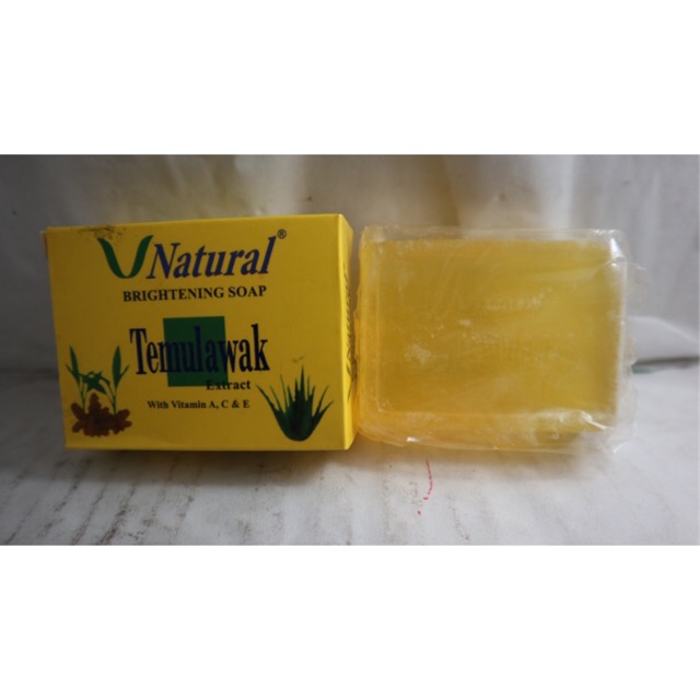 Sabun v natural original BPOM // SABUN TEMULAWAK BPOM // sabun v natural temulawak